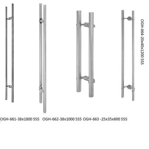 Ozone Glass Door Handle(SSS)