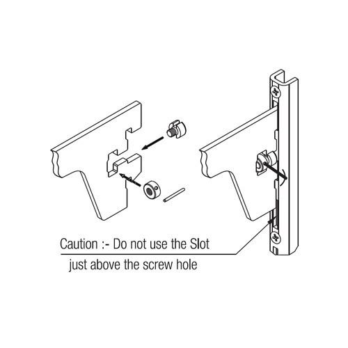 Ebco MS Stabiliser Screw and Nut