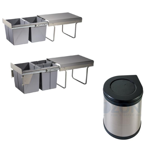 Ozone Kitchen Trash Bins