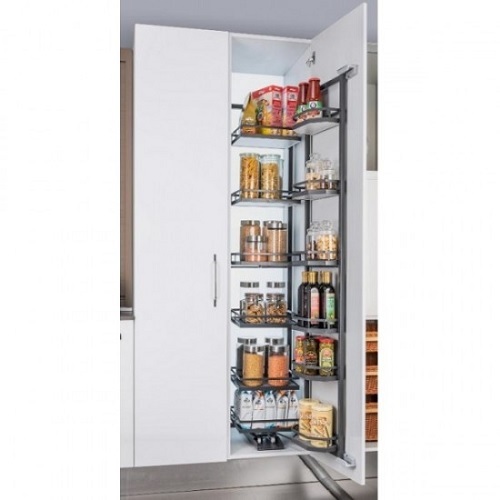 Ebco KITCHEN PANTRY UNIT SOFT CLOSE COMPLETE SYSTEM WITH MECHANISM AND BASKETS (FLAT BASE)